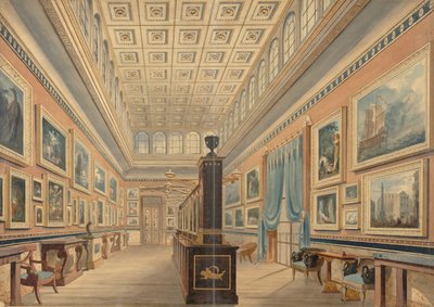 The Flemish Picture Gallery, the Mansion of Thomas Hope, Duchess Street, Portland Place by Robert William Billings