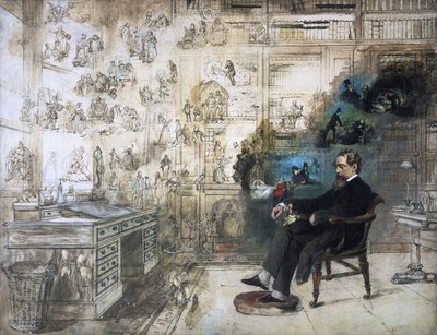 A Posthumous Portrait of Dickens and His Characters; Dickens