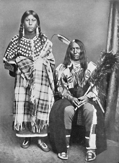 A Sioux Chief and His Squaw, 1912 by Robert Wilson Shufeldt