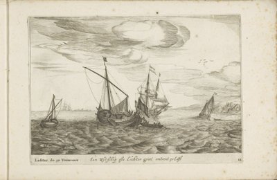Wide Ship or Lighter (Various Ships Used in the United Provinces) by Robert de Baudous (possibly)