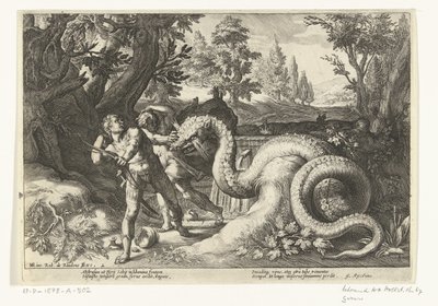 Companions of Cadmus Devoured by a Dragon (Metamorphoses of Ovid series) by Robert de Baudous