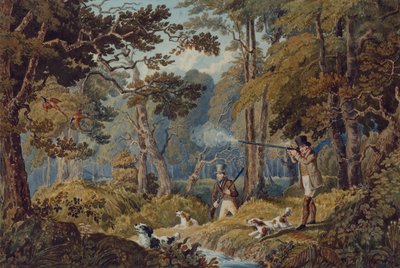 Partridge Shooting Near Windsor by Robert the Elder Havell