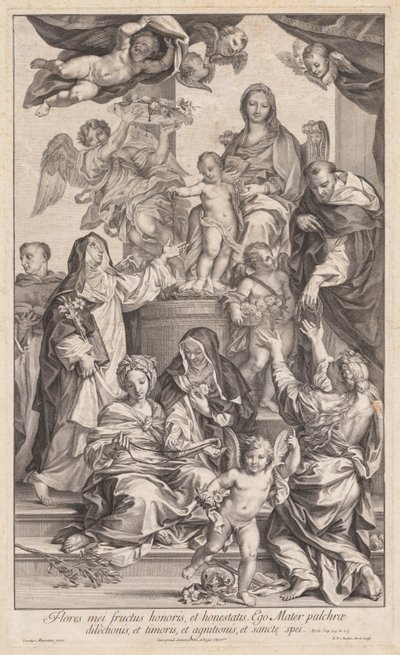 Virgin and Child with Saints by Robert van Audenaerd