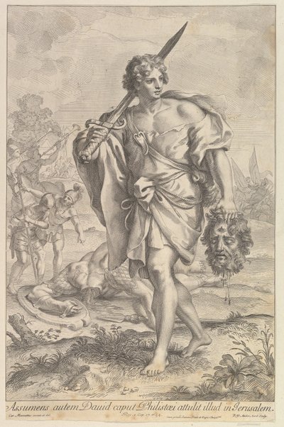 David with the Head of Goliath, 1680-1743 by Robert van Audenaerde