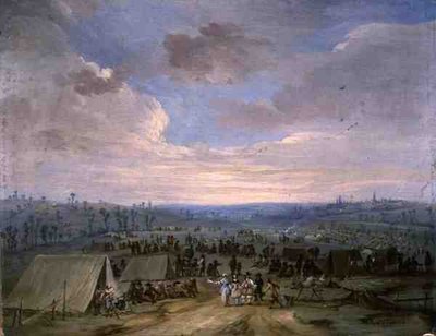 A Cavalry Encampment by Robert van den Hoecke