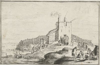 Small Fort by a River by Robert van den Hoecke