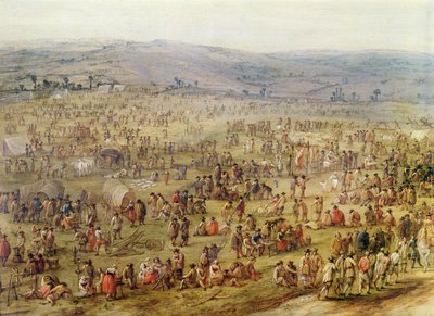 Military Encampment (detail) by Robert van den Hoecke