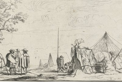 Soldiers at a Camp by Robert van den Hoecke