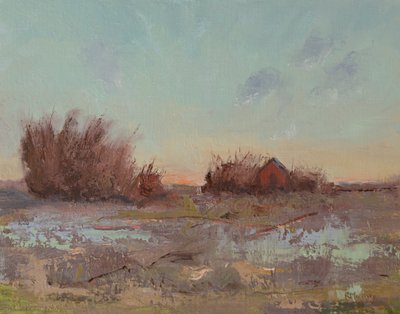 Granaries By The Slough by Roberta Murray