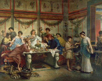 A Roman Feast Saturnalia by Roberto Bompiani
