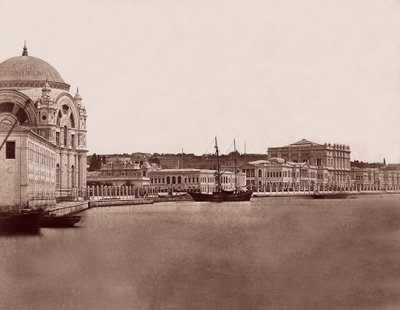 Dolmabahçe Palace and Mosque by Robertson and Beato