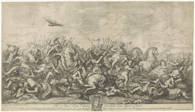 Battle between Alexander the Great and Darius III by Robertus de Mol