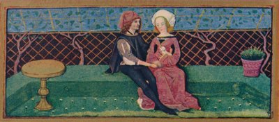 April - Lovers in a Garden by Robinet Testard
