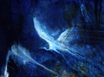 Ethereal Blue Bird by RodMacIver