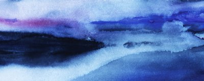 Indigo Horizon Abstract by RodMacIver
