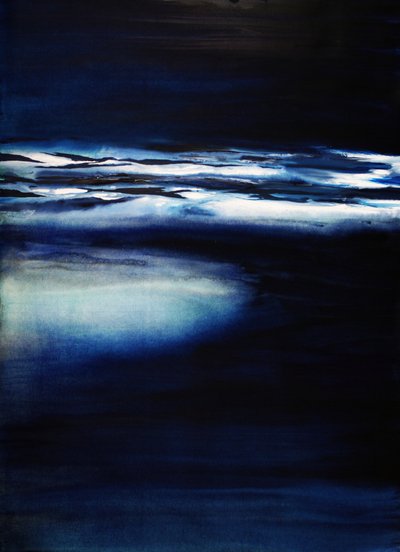 Midnight Sea Abstract by RodMacIver