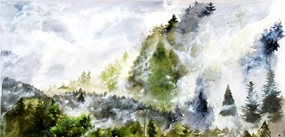 Misty Mountain Forest by RodMacIver