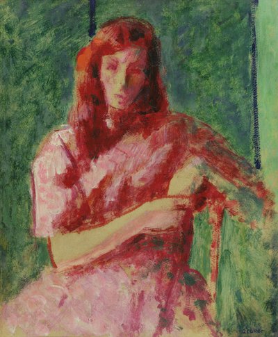 A Sad Young Girl (The Red Lady) by Roderic OConor