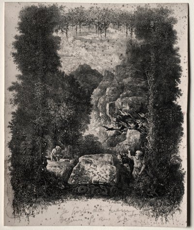 First Frontispiece for Fables and Fairy-Tales by Thierry-Faletans by Rodolphe Bresdin