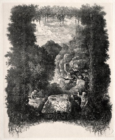 First Frontispiece for Fables and Fairy-Tales by Thierry-Faletans by Rodolphe Bresdin