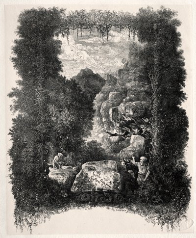 First Frontispiece for Fables and Fairy-Tales by Thierry-Faletans by Rodolphe Bresdin