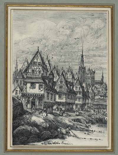 Fishing Port by Rodolphe Bresdin