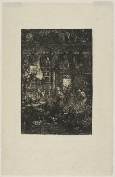 Moldavian Interior by Rodolphe Bresdin