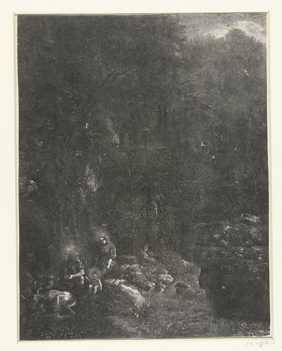 Rest on the Flight into Egypt by Rodolphe Bresdin