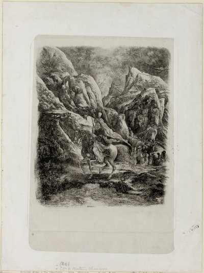 Rider in the Mountains by Rodolphe Bresdin