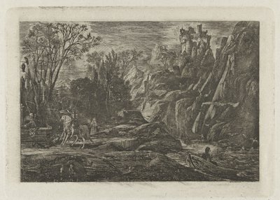 Rider and Death in the Landscape by Rodolphe Bresdin