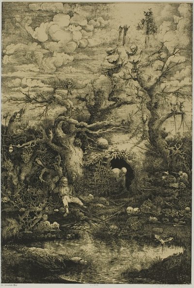 The Comedy of Death by Rodolphe Bresdin
