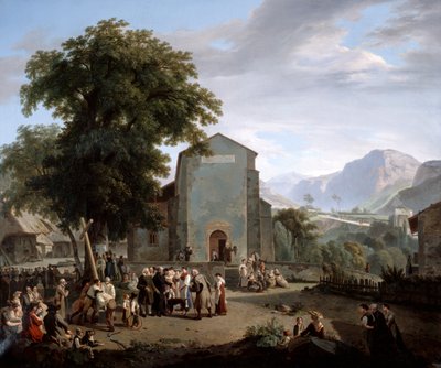 The re-establishment of worship after the Revolution by Rodolphe Topffer