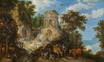 Landscape with the Flight into Egypt by Roelandt Savery
