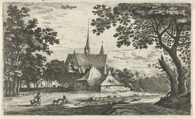 View of the Saint Willibrord Church in Klein-Zundert Village Views in the Northern Netherlands (series title) by Roelant Roghman