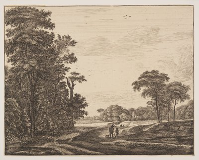 Plate 2, from Six Views in the Wood of The Hague by Roelant Roghman