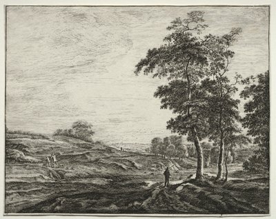 Six Views in the Wood of the Hague: Peasant Seen from the Back by Roelant Roghman