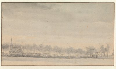 The Village of Nederhorst and the Castle from the South by Roelant Roghman