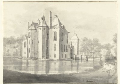 View of Huis Moersbergen, Seen from the North-east by Roelant Roghman