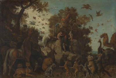The Poet Crowned by Two Apes at the Feast of the Animals by Roelant Savery (workshop of)