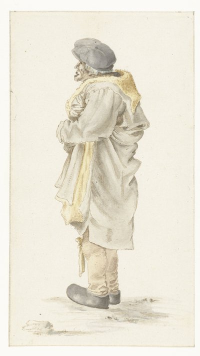 Standing Man in a Fur-Lined Coat by Roelant Savery