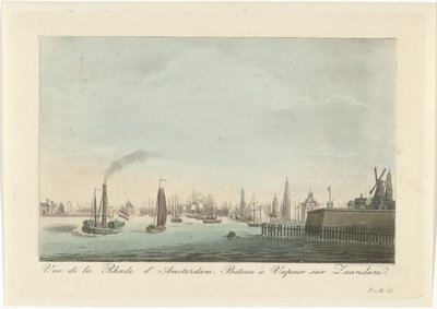 View of the Port of Amsterdam by Roelof van der Meulen
