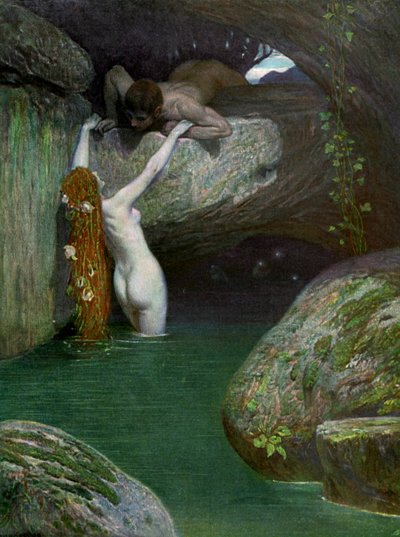 In the Grotto, 1902-1903 by Roessler