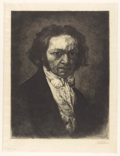 Portrait of Artist Francisco de Goya by Rogelio de Egusquiza