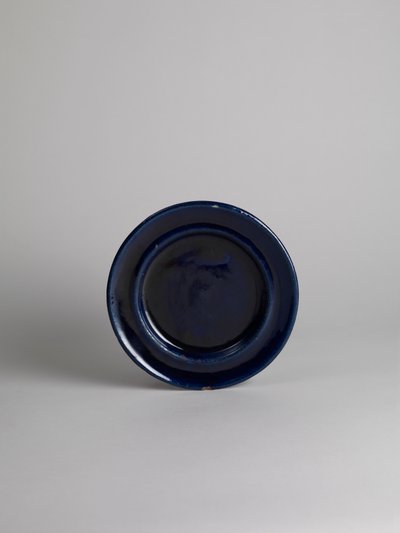 Blue Glazed Side or Fruit Plate by Roger Eliot Fry