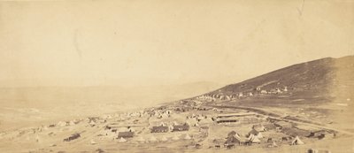 Camp of the 4th Light Dragoons, Officers Quarters by Roger Fenton