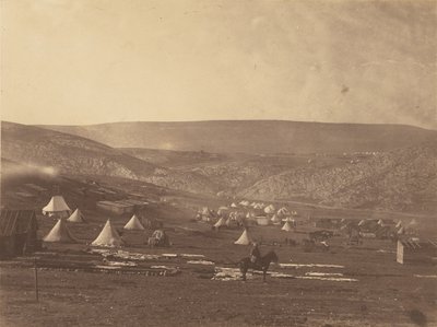 Cavalry Camp, Balaklava, Looking Towards the Plateau of Sebastopol by Roger Fenton