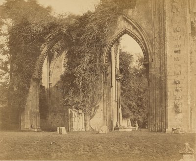 Glastonbury Abbey, Arches of the North Aisle by Roger Fenton
