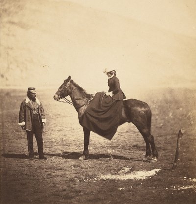 Henry Duberly Esq., Paymaster, 8th Hussars & Mrs. Duberly by Roger Fenton