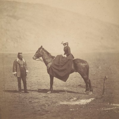 Henry Duberly and Mrs. Duberly, 1855 by Roger Fenton