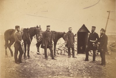 Major General Garrett & Officers of His Staff by Roger Fenton